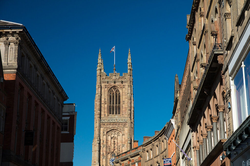 Derby city centre. Cloud Central offers IT Support in Derby